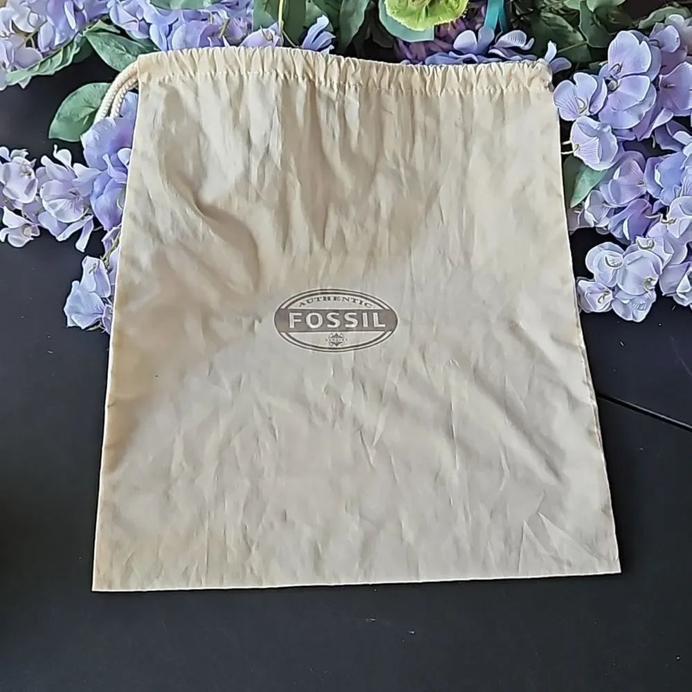 Fossil Cloth Storage Bag with Drawstring Closure